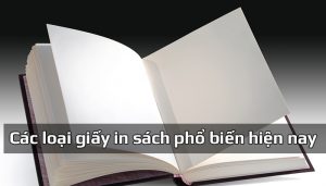 Các loại giấy in sách được sử dụng phổ biến hiện nay