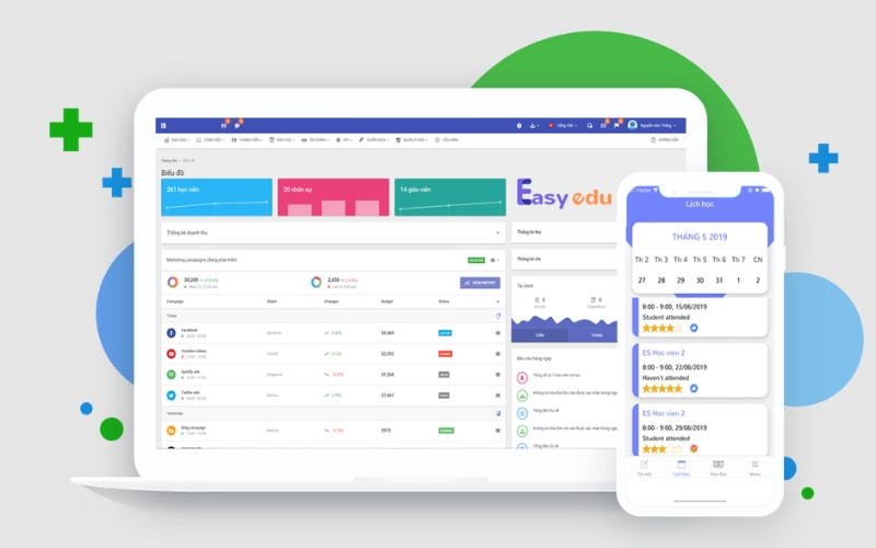 Phần mềm LMS ôn thi IELTS Easy Edu
