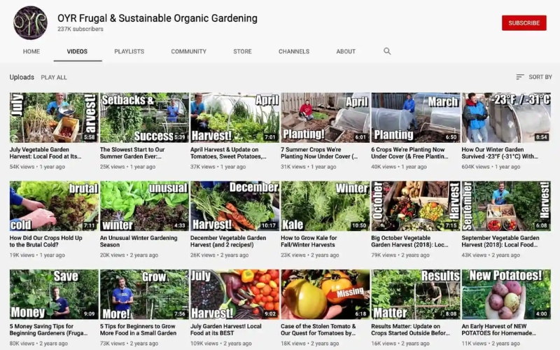 Xây kênh YouTube trồng trọt và bán hạt giống